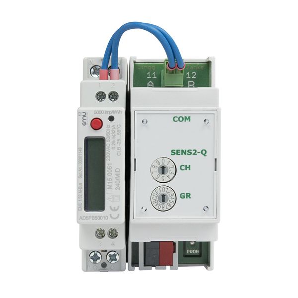 Lingg&Janke KNX Secure Elektrozähler EMU, 1-Phasen Zähler, 40A, direktmessend, 3