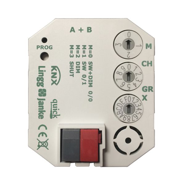 Lingg&Janke KNX quick Tasterschnittstelle, für 2x Wippe 2-fach, mit Systemstecke
