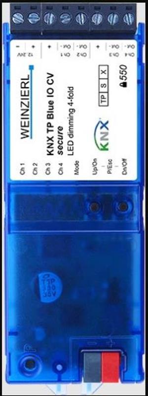 Weinzierl LED-Dimmaktor 4-fach KSP KNX TP Blue IO 550 CV secure
