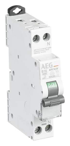 AEG EPC61N B16 - LS-Schalter 6kA Unibis 1P+N 16A, B-Charakteristik, 1TE