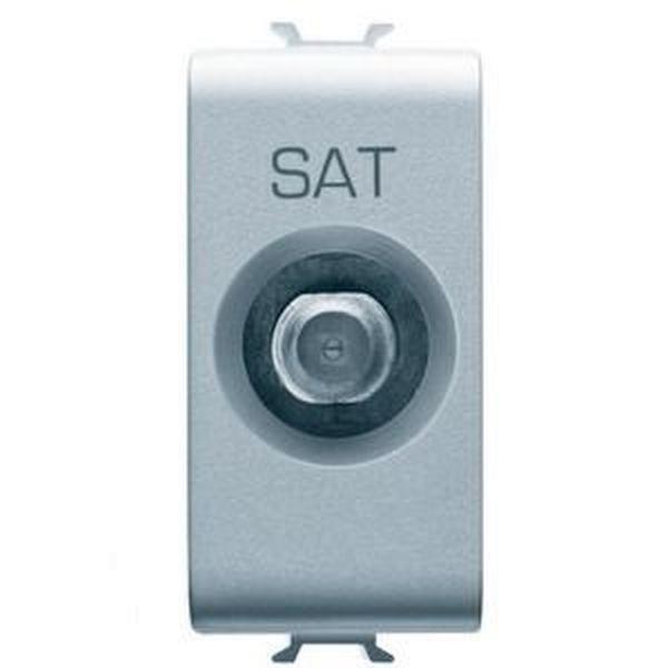 Gewiss SAT-Dose 1M F-Connect Dämpfung 10dB Titan