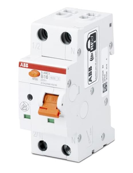 ABB AFDD+LS S-ARC1-B13, 6kA, 1P+N, 2TE Fehlerlichtbogen-Schutzeinrichtung + LS
