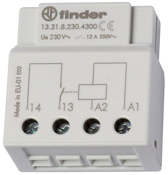 Relais für UP-Dose oder Schalterdose, 1 Schließer 12 A, für 230 V AC