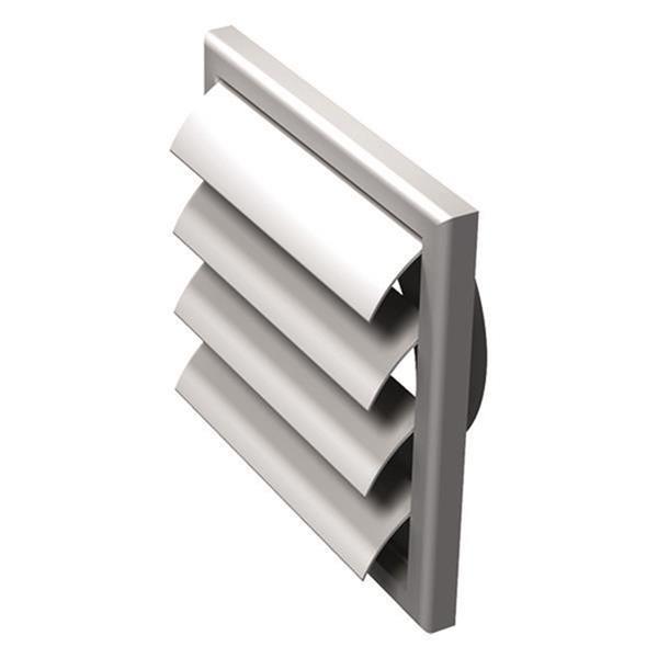 AV 150 VJ Weiss, Aussenverschluss, ABS-Plastik, Weiss, Flansch DM 150 mm