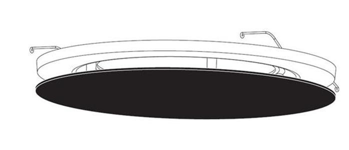 ABDECKUNG RUND SCHWARZ