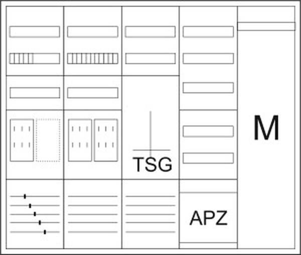 Eaton Zähler-Komplettschrank ZSD-Z2ZTVK-1100-BKE-I/APZ
